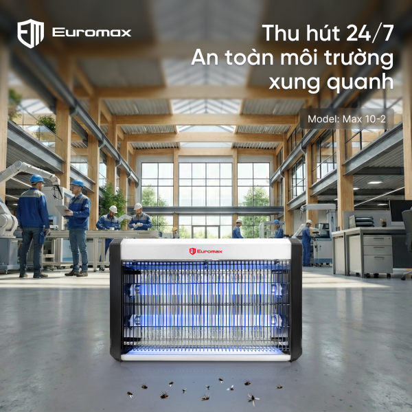 Đèn diệt côn trùng chuyên dụng EUROMAX MAX 10-2 cho nhà hàng